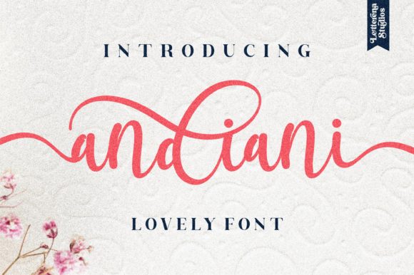 Andiani: A Graceful Script Font for Editorial Design