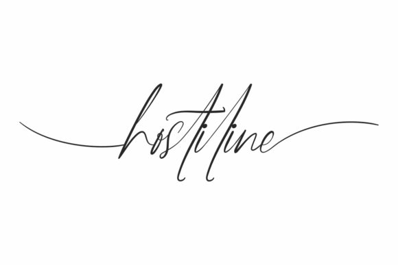 Hostiline: A Handwritten Font for Polished Branding