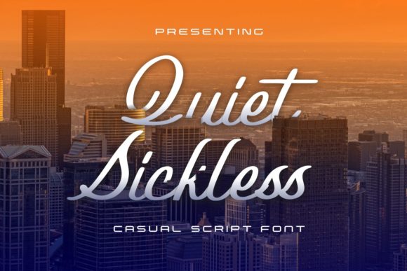 Quiet Sickless: A Delicate Font for Modern Branding