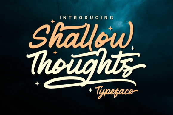 Shallow Thoughts: A Modern Script Font for Web Design