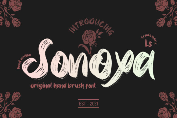 Sonoxa: A Bold Handwritten Typeface for Editorial Design