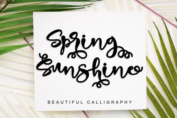 Spring Sunshine: A Handwritten Font for Makers