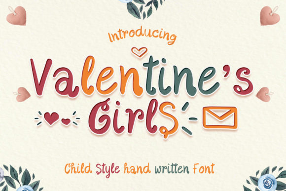 Valentine s Girls Font for Editorial Design