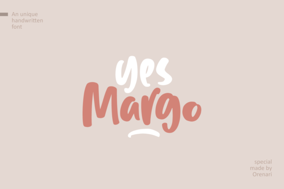 Yes Margo: A Playful Handwritten Typeface for Editorial Design