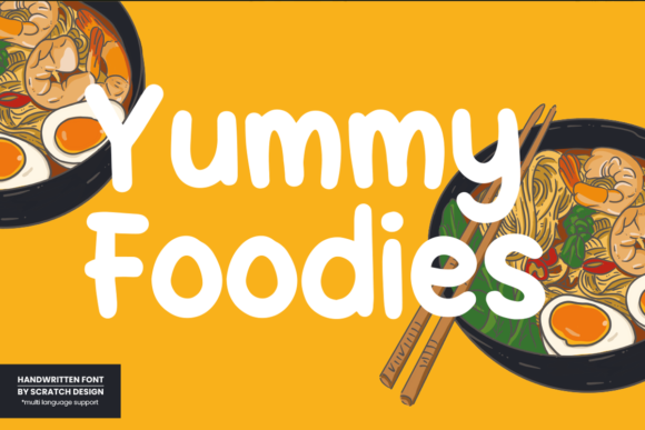 Yummy Foodies Font for Handmade Brands